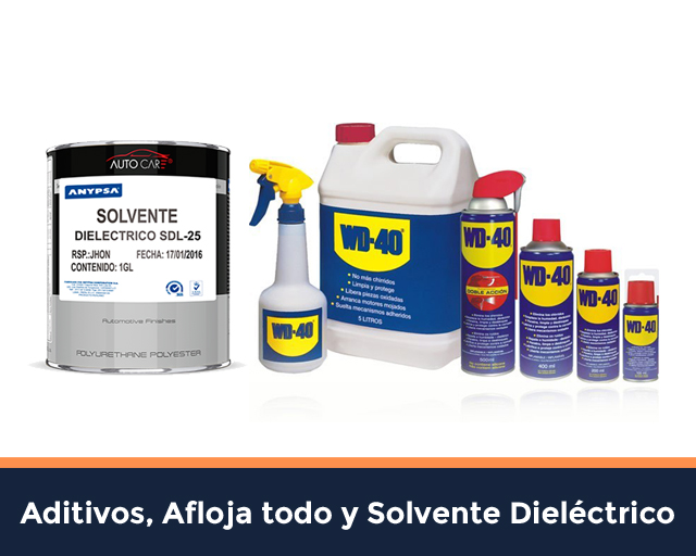 aditivos aflojatodo y solvente dielectrico